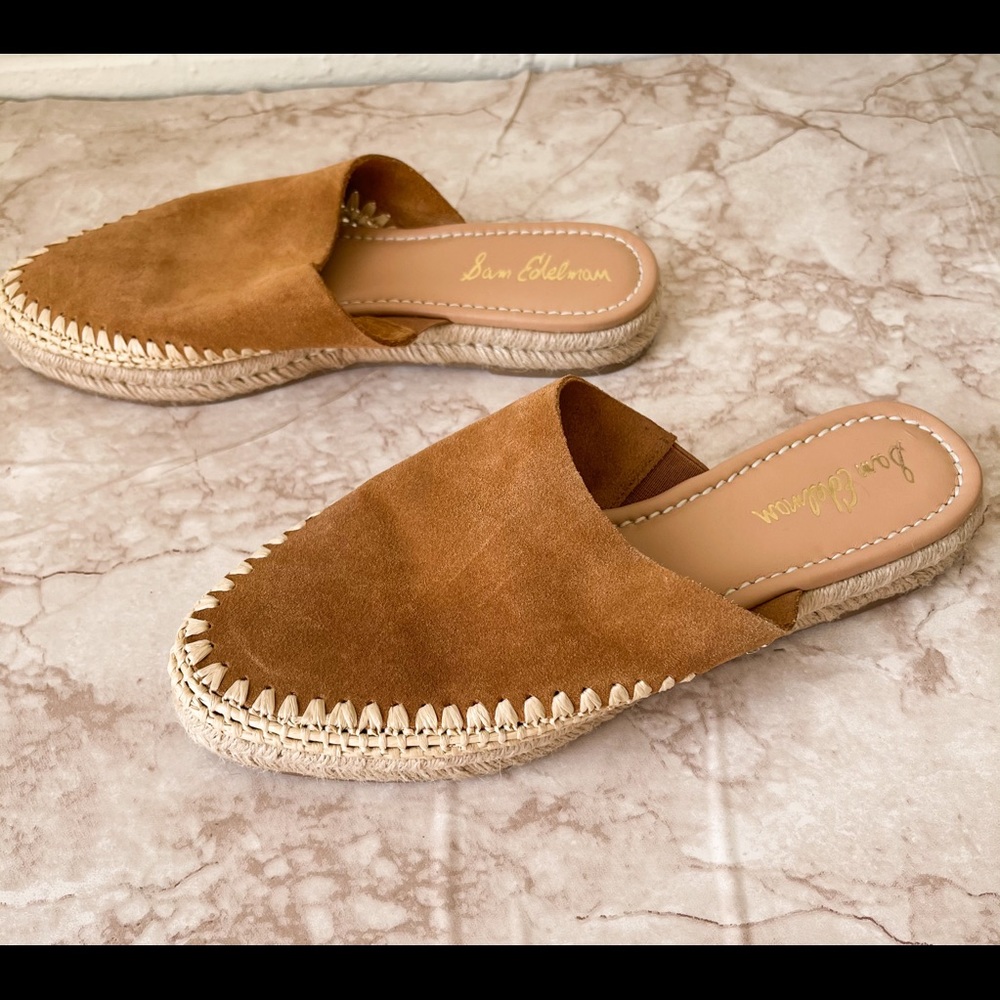 Sam Edelman Austin espadrille mules suede - Picture 6 of 7